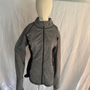 Vintage 2014 Victoria’s Secret VSX Sport Ruched Jacket – Heathered Black -Size L